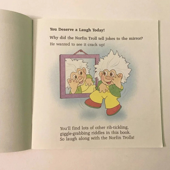 Vintage 1992 The Norfin Trolls Laugh Out Loud Book Of Jokes Riddles Scholastic - Picture 7 of 14